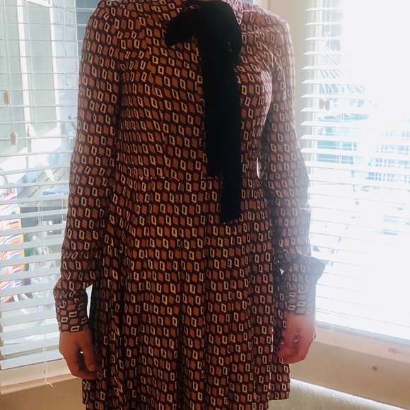 ✨3/$20✨Zara Dress; button down front w bow - Picture 3 of 4